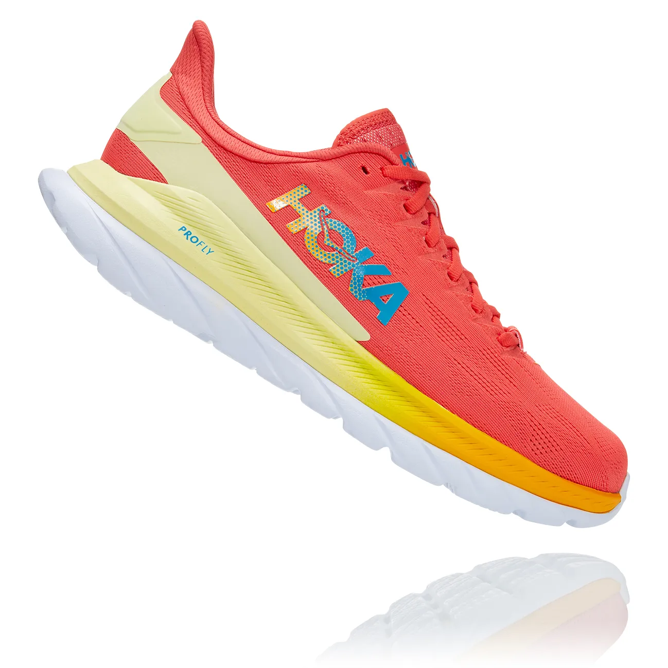 Hoka Men&#x27;s Mach 4 Hot Coral/Saffron | Buy Hoka Men&#x27;s Mach 4 Hot Coral/Saffron here | Outnorth