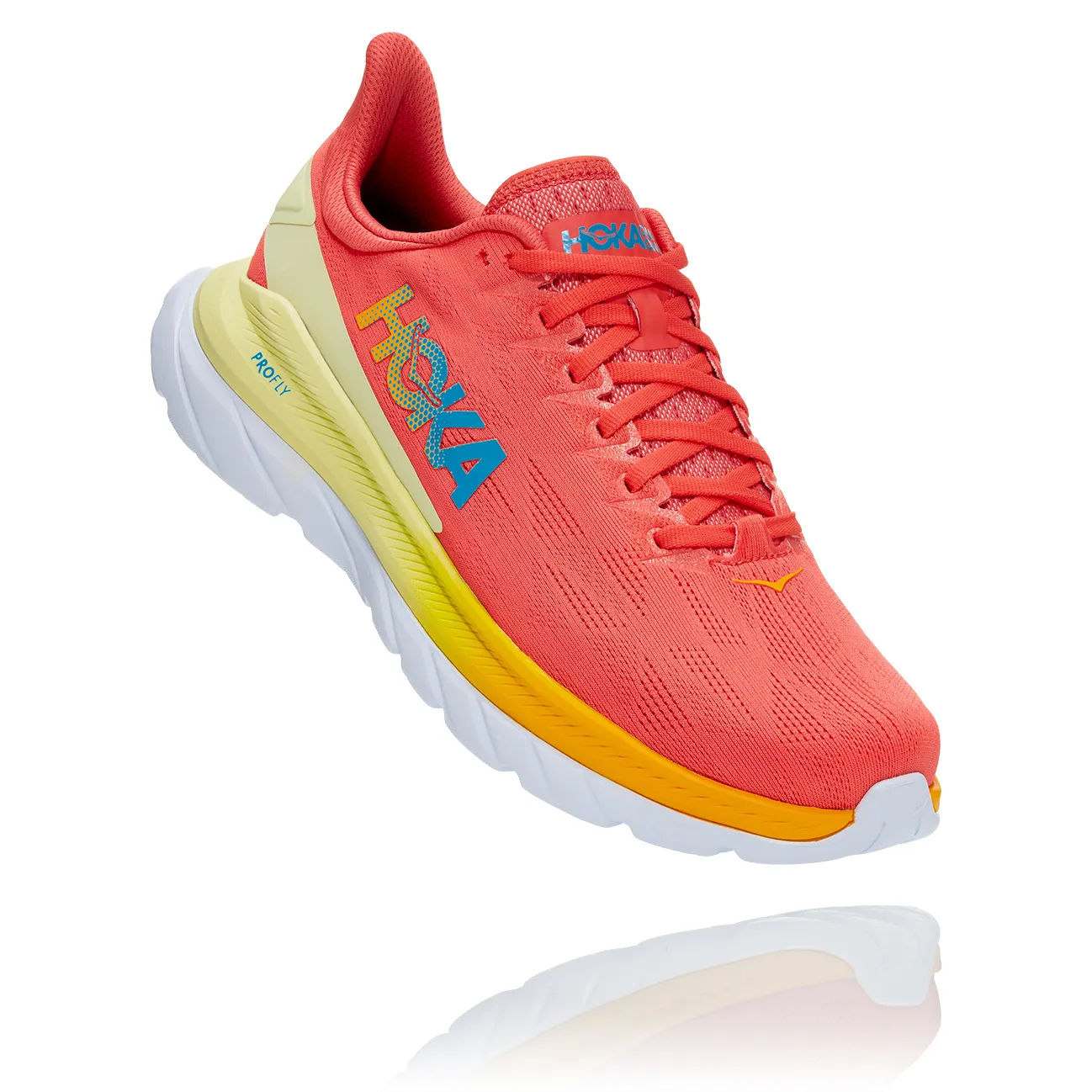 Hoka Men&#x27;s Mach 4 Hot Coral/Saffron | Buy Hoka Men&#x27;s Mach 4 Hot Coral/Saffron here | Outnorth