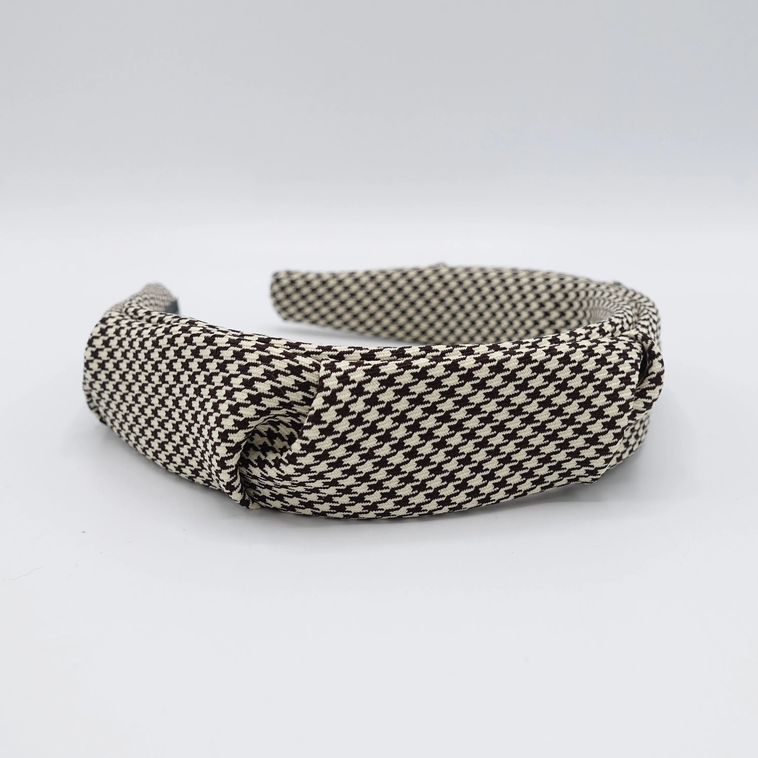 houndstooth headband, pleated headband, classic headband for women