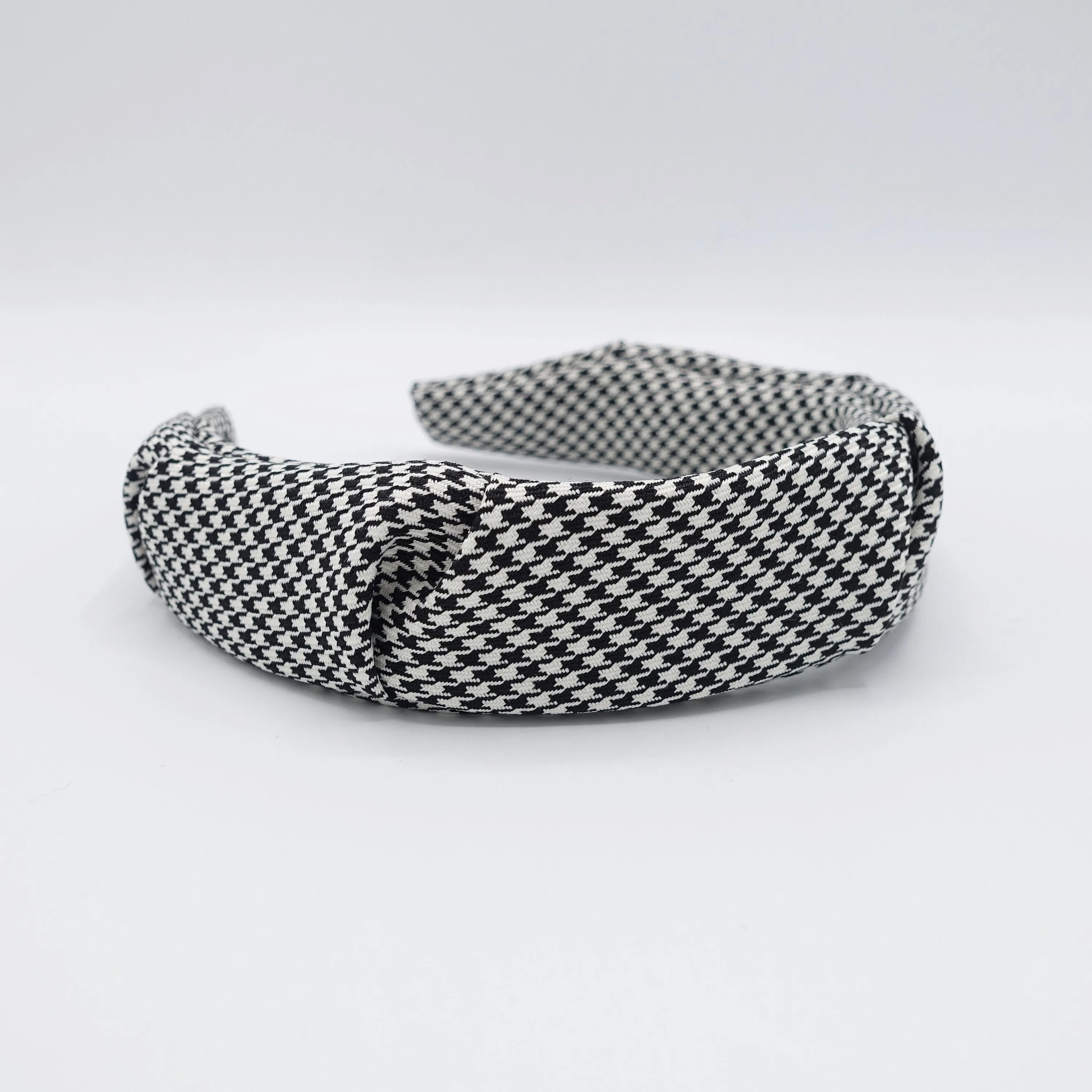 houndstooth headband, pleated headband, classic headband for women