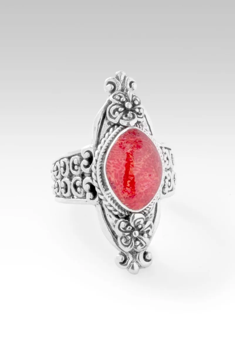 Journey of Faith Ring™ in Red Sponge Coal