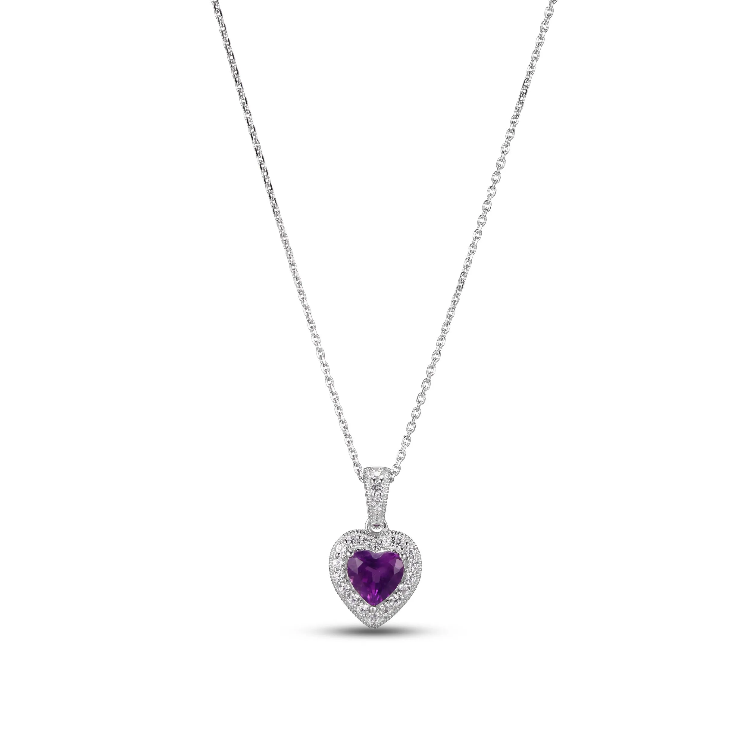 Kay Outlet Amethyst & White Lab-Created Sapphire Boxed Set in Sterling Silver