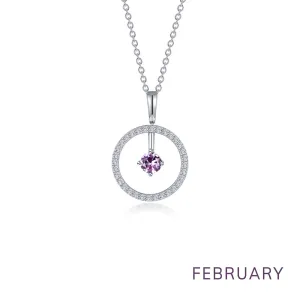 Lafonn Birthstone February Necklace BP008AMP20