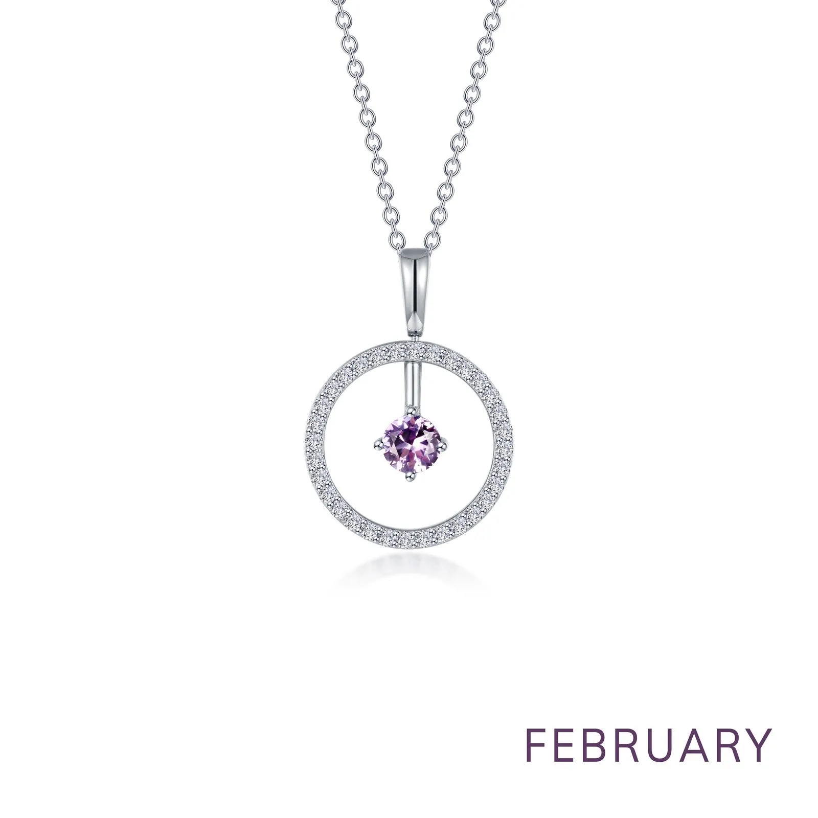 Lafonn Birthstone February Necklace BP008AMP20