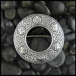 Large Round Celtic Brooch