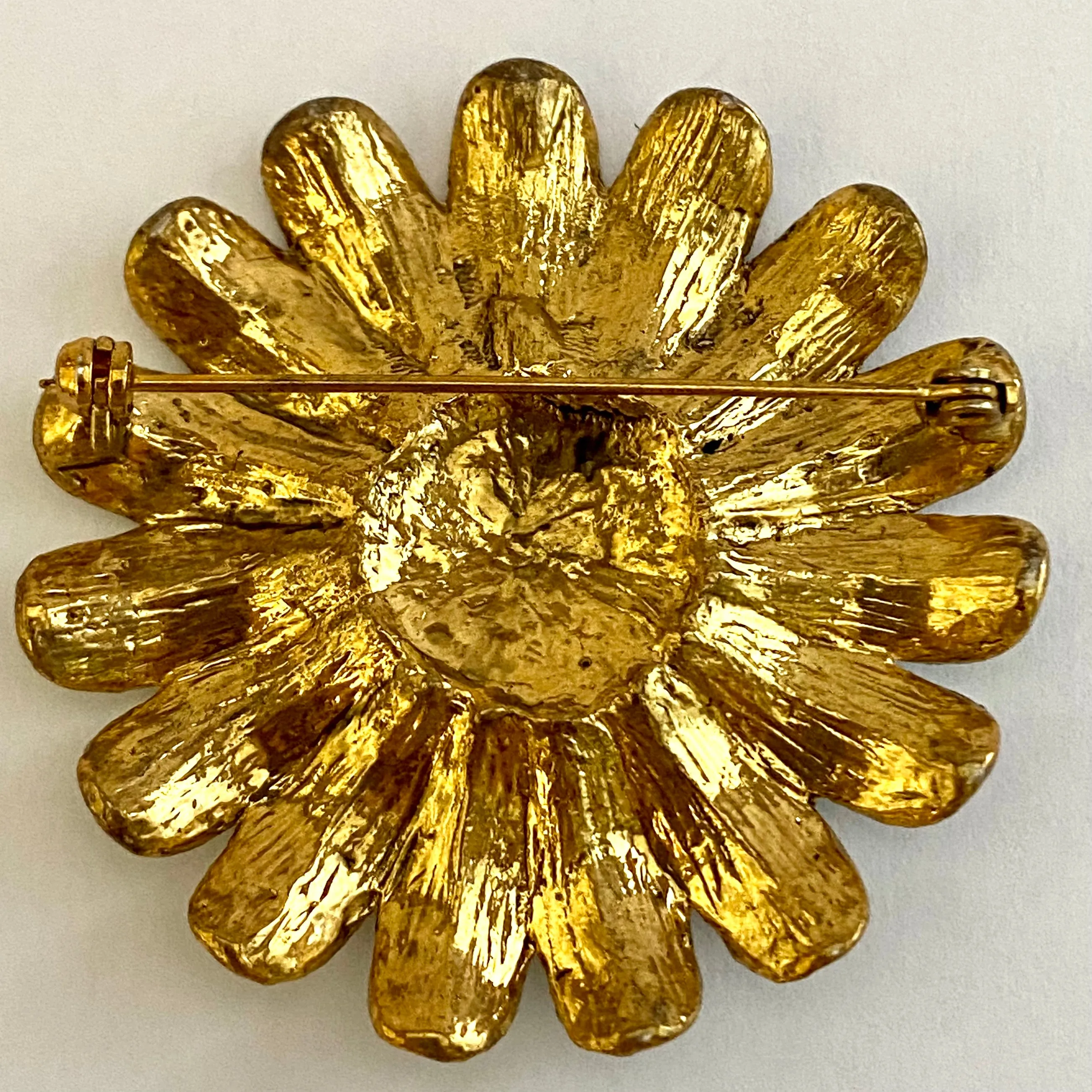 Late 60s/ Early 70s Rhinestone Flower Brooch