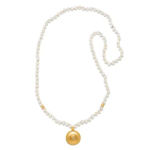 Light of Intuition Moonstone Sun Mala