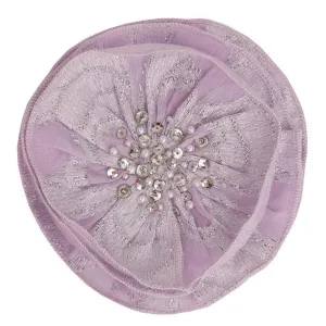 Lilac Fabric Hairclip