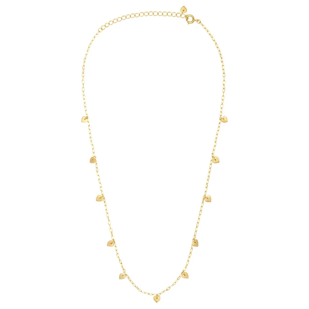 Love U Necklace gold plated - Gold plated