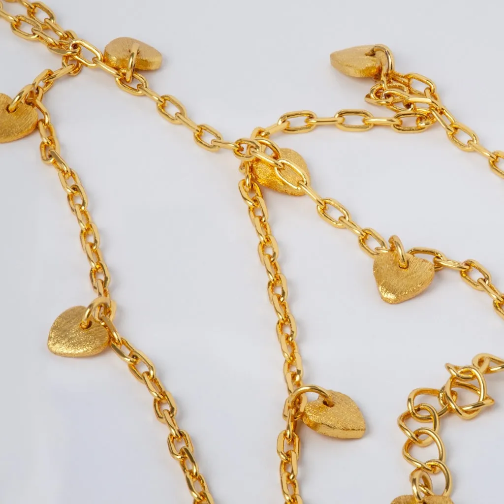 Love U Necklace gold plated - Gold plated