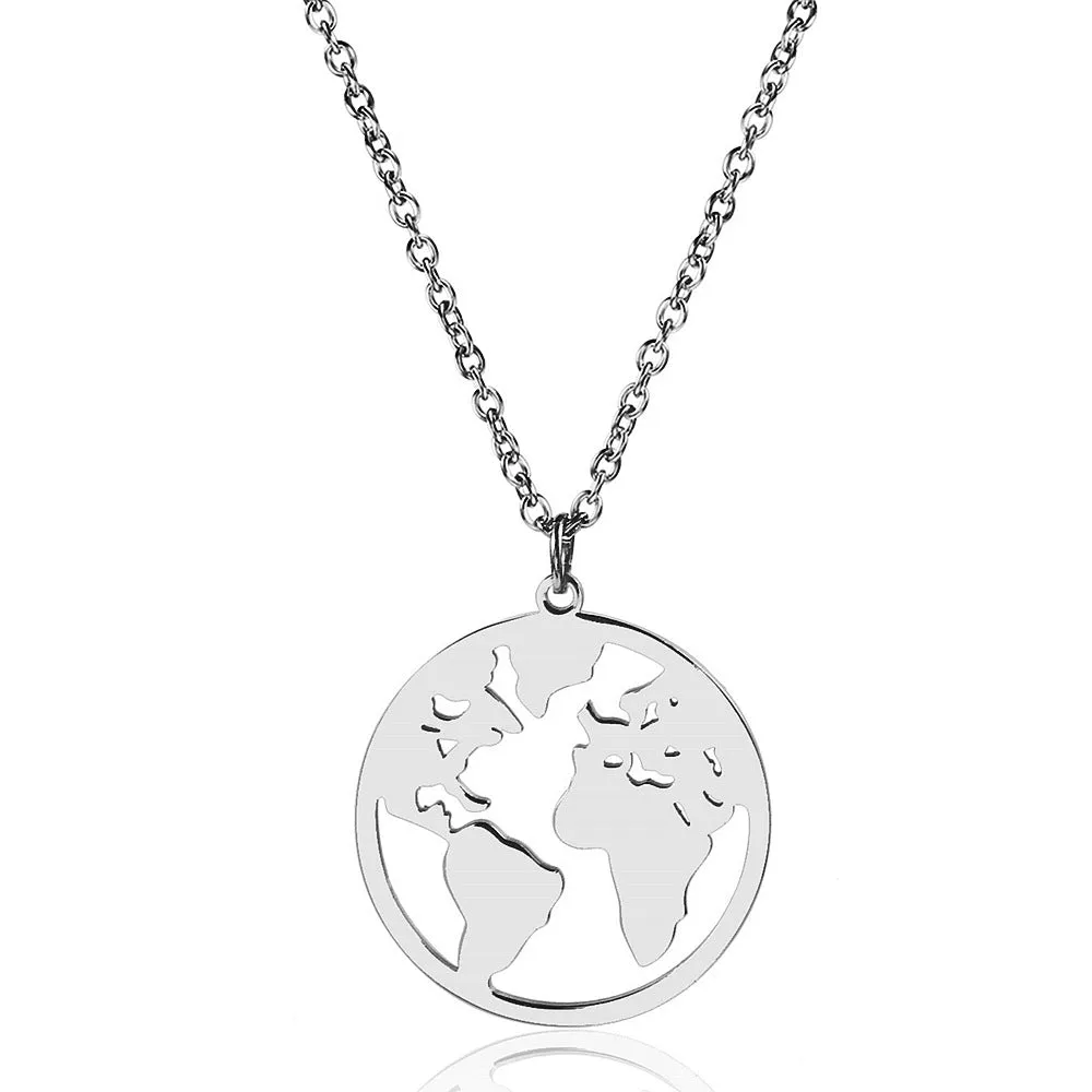 Map Earth Charm Jewelry