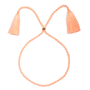 Marina Silk Cord Necklace in Coral