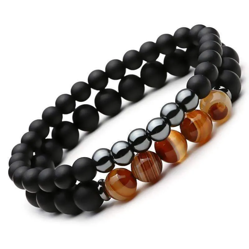 Matte Onyx Tiger Eye Bracelet