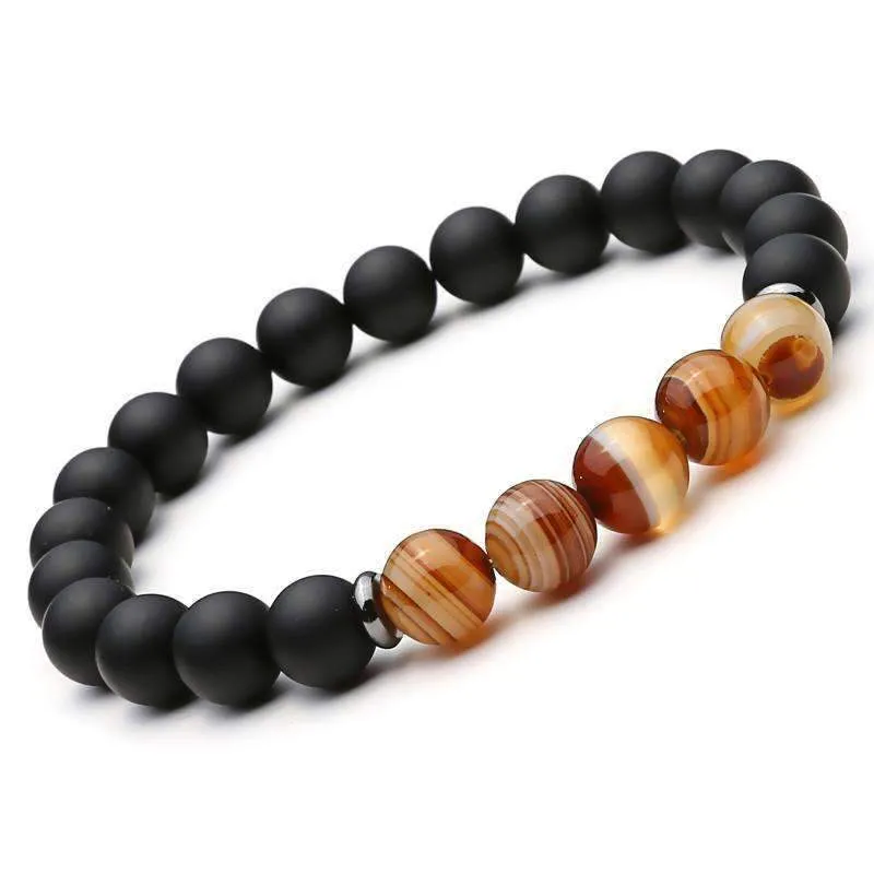 Matte Onyx Tiger Eye Bracelet