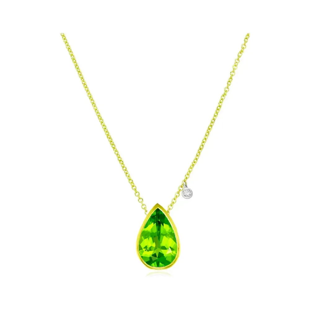 Meira T August Peridot  Birthstone  Pendant