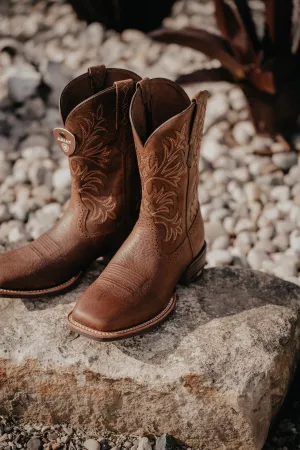 Men's Ariat 'Oakwood' Brown Cowboy Boots (Sizes 8.5-13EE)