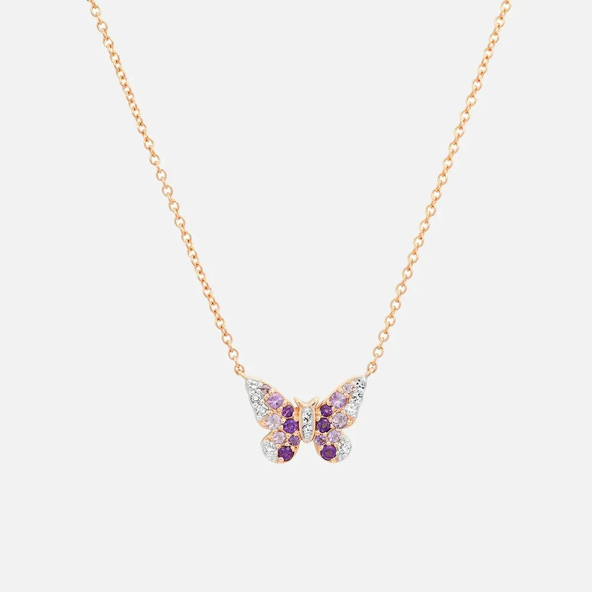 Mini Ombré Butterfly Necklace