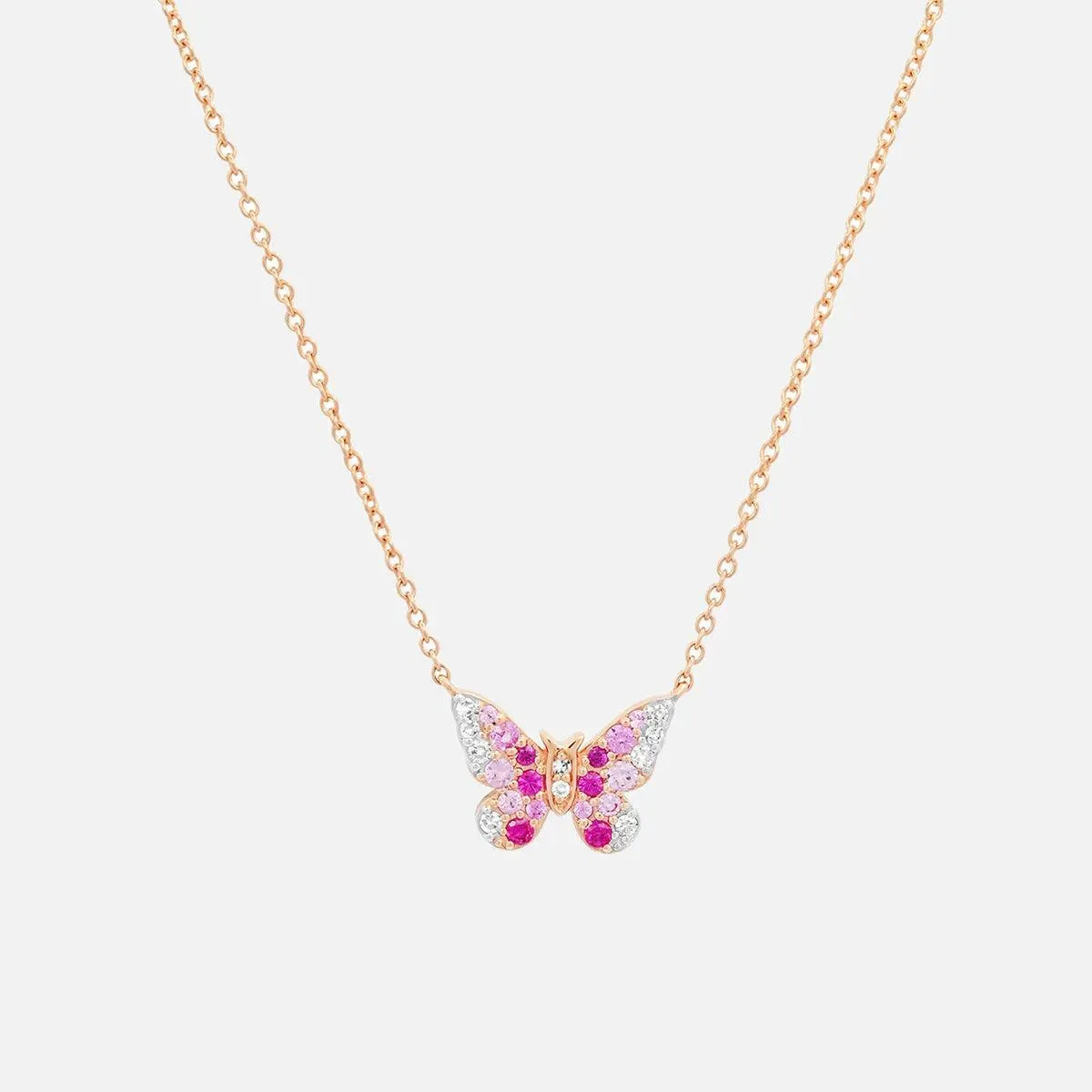 Mini Ombré Butterfly Necklace