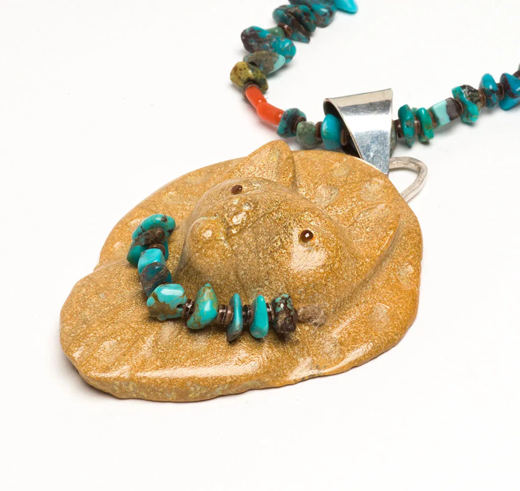 Mountain Lion Fetish Pendant Necklace