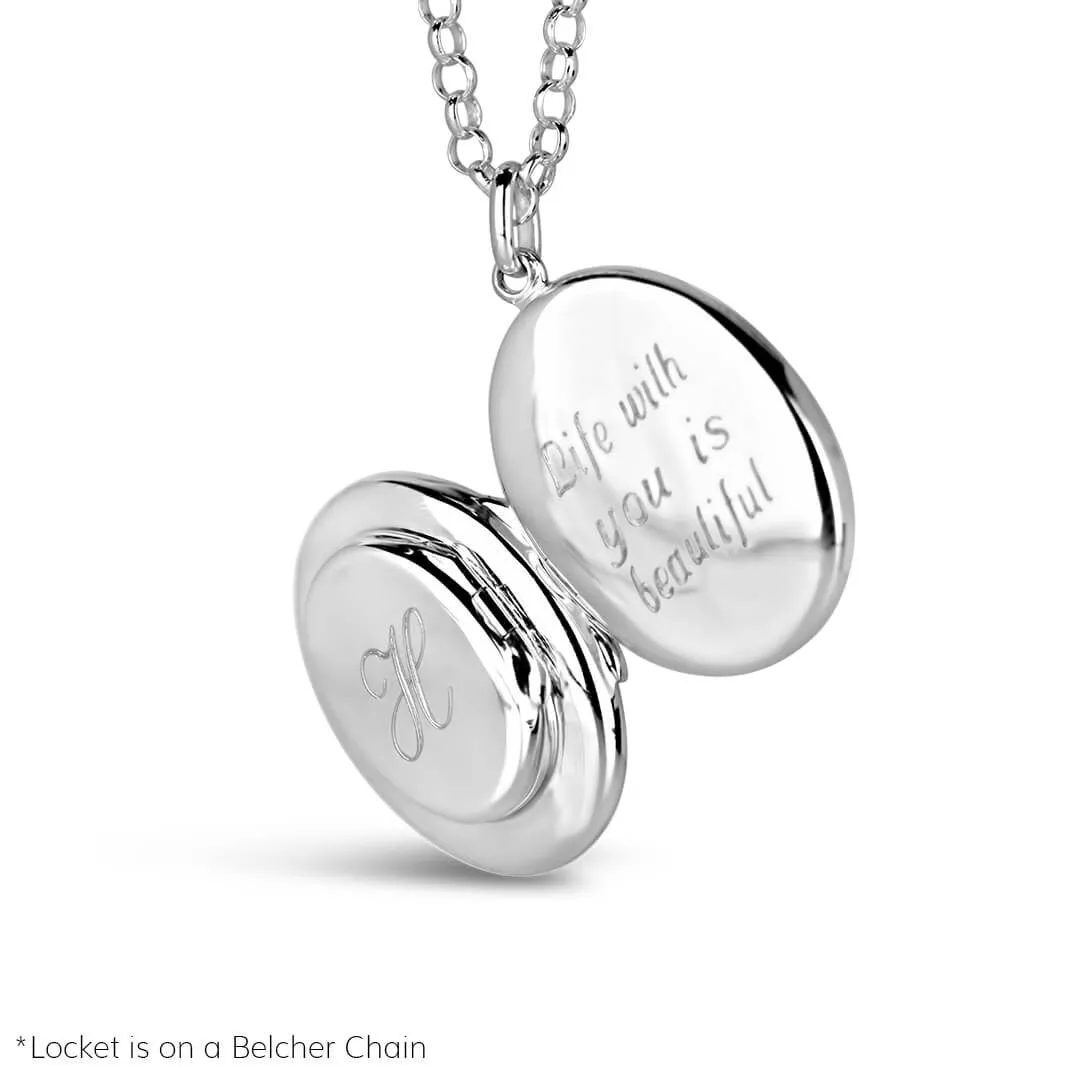 Mum Locket Necklace | Silver