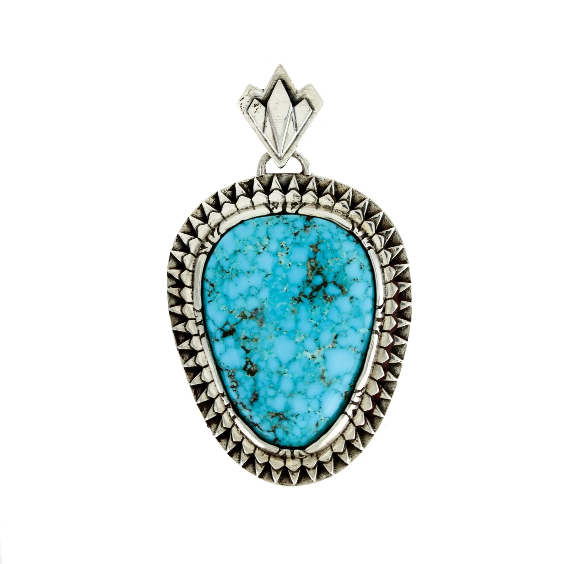 Natural Kingman Turquoise "Sunburst" Pendant