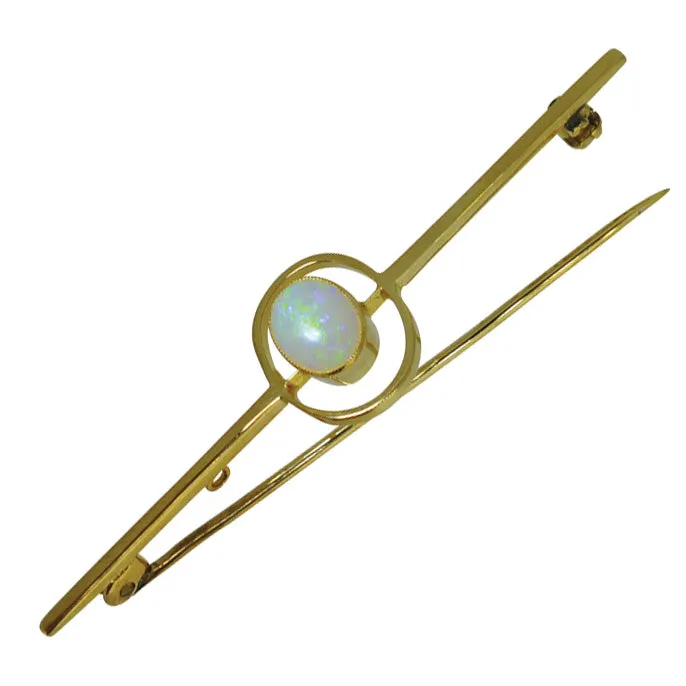 Opal Bar Brooch