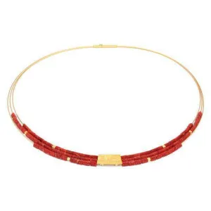 Orfini Red Stone Necklace - 85089296