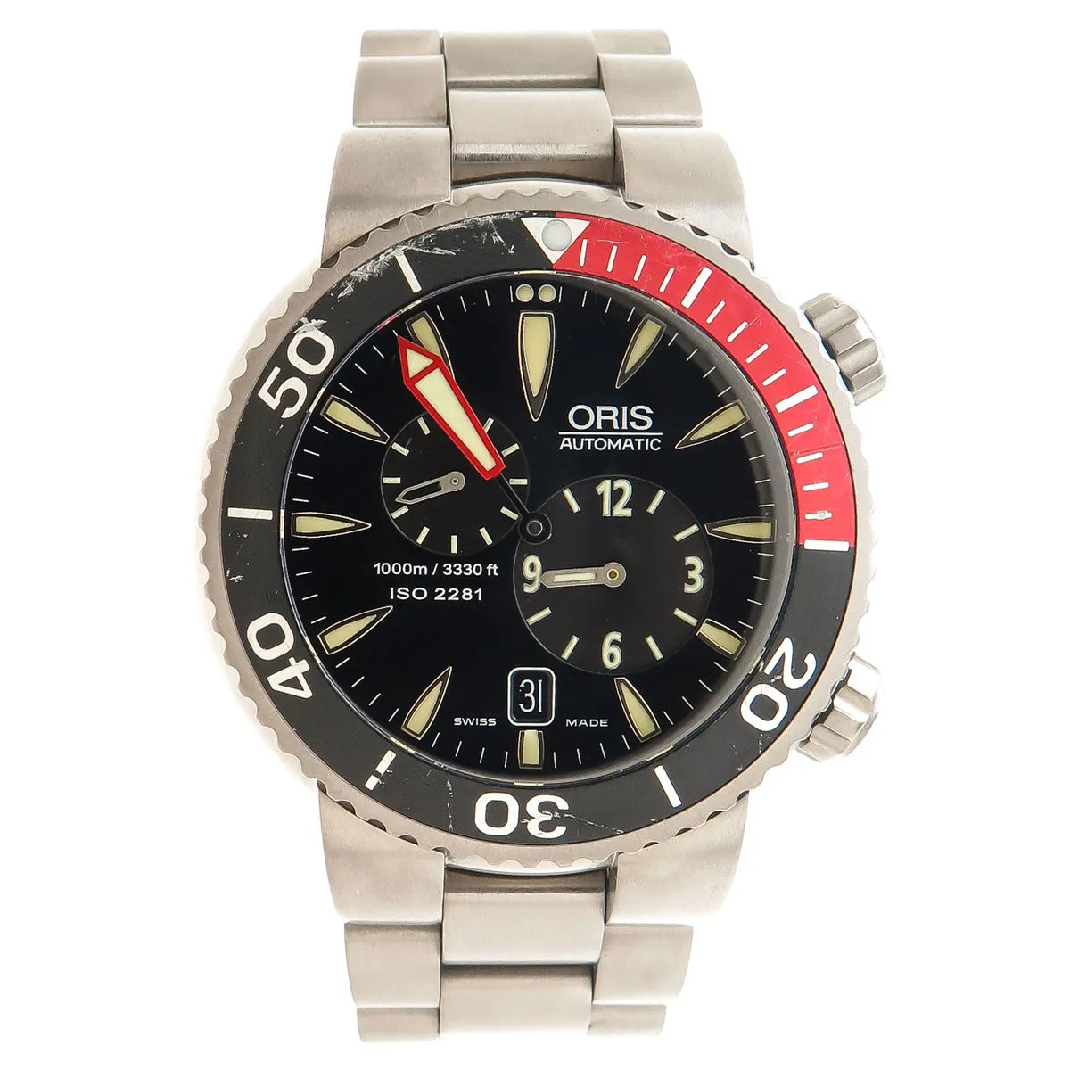 Oris TT1 Der Meistertaucher Regulateur Divers Automatic Titanium