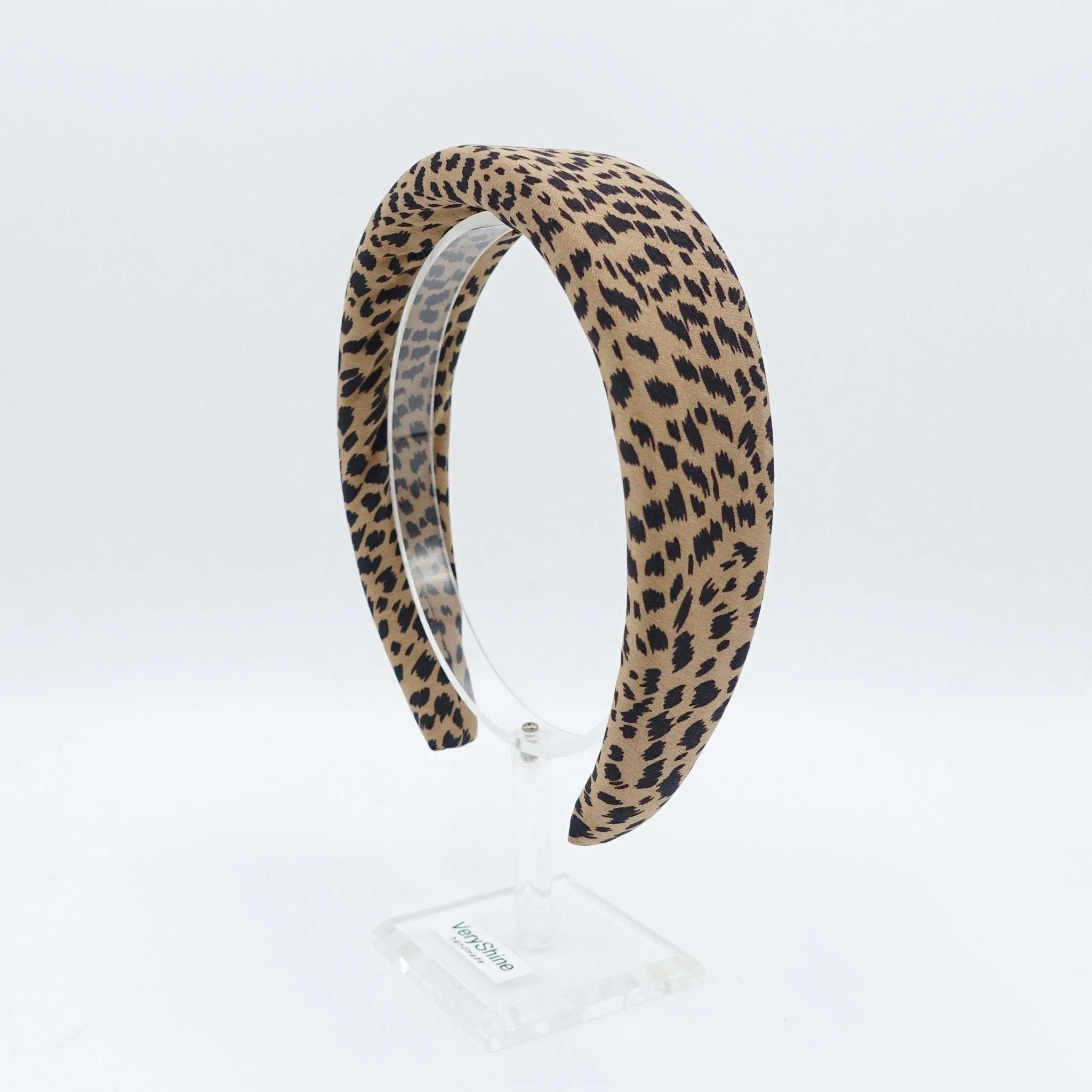 padded headband animal print hairband for women