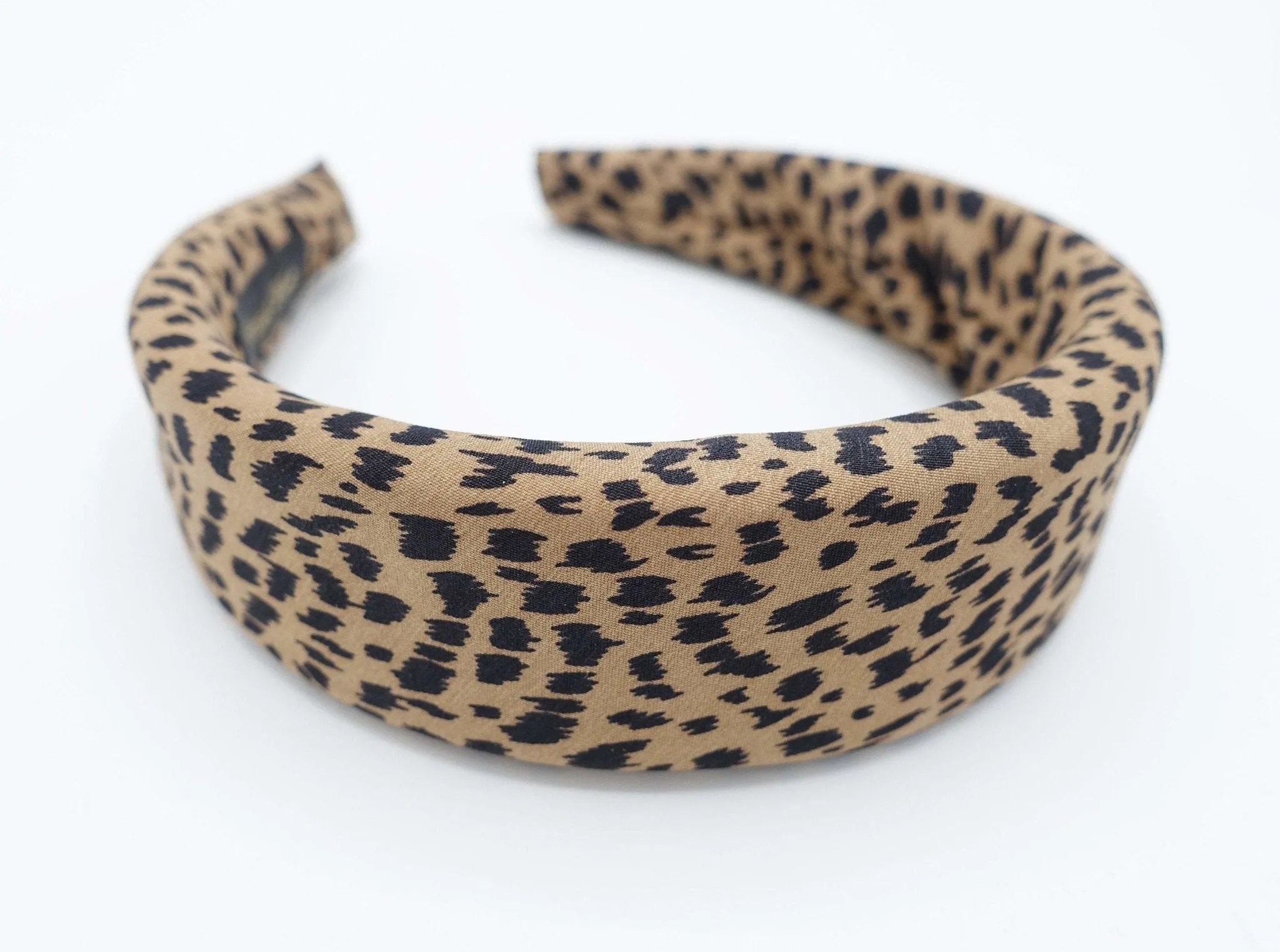 padded headband animal print hairband for women