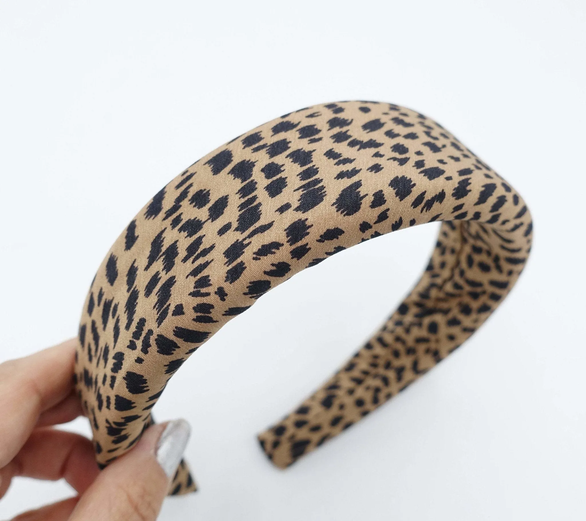 padded headband animal print hairband for women