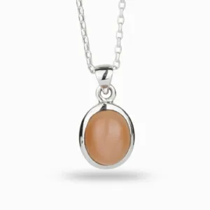 Peach Moonstone Necklace