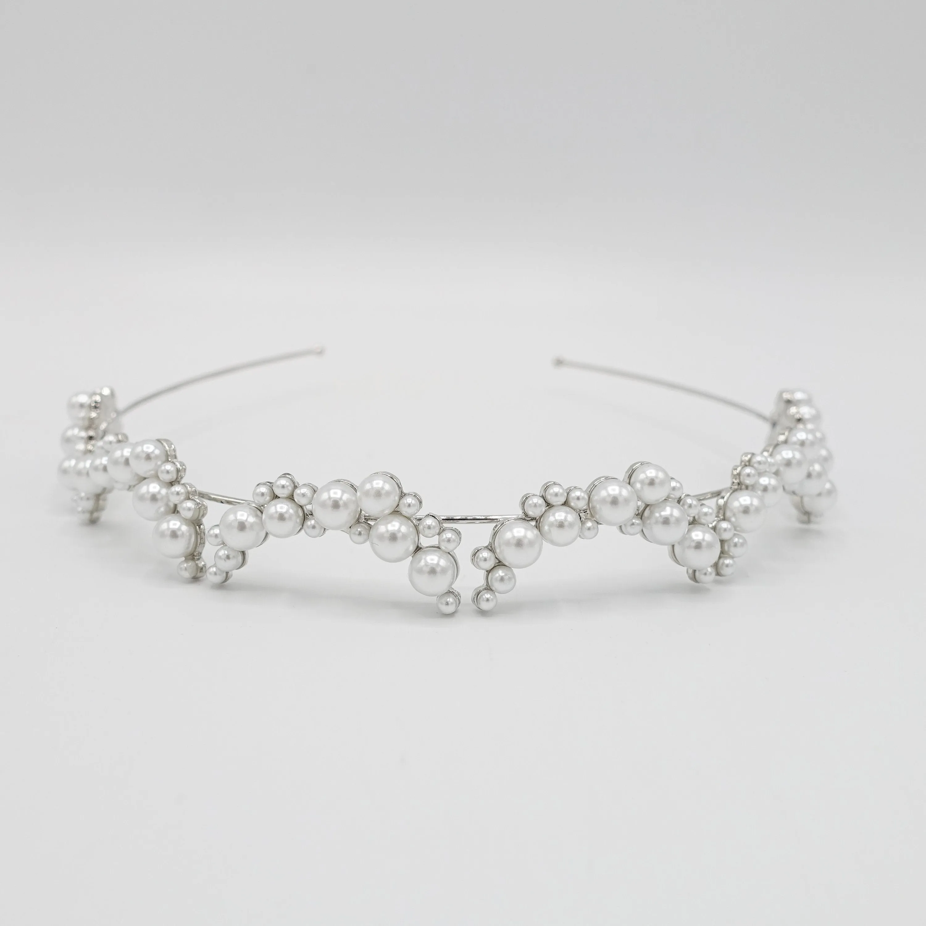 pearl arch headband bridal hair accessories for women