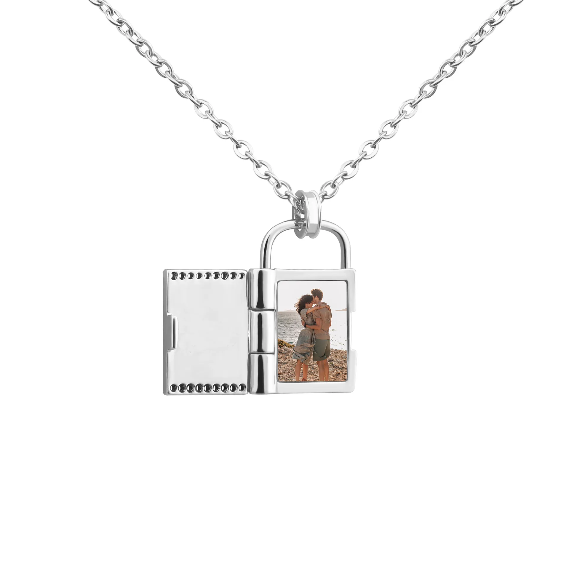 Photo Locket Pendant - Silver