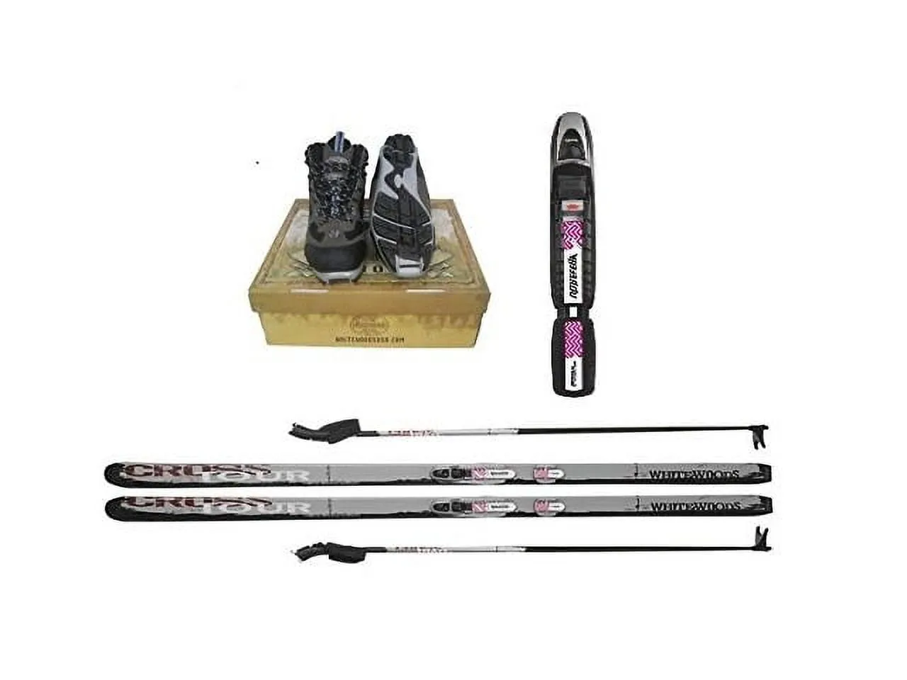 relaxed Adult NNN Cross Country Ski Package, 157cm (for Skiers 90-120 lbs.)