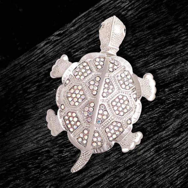 Rhinestone Turtle Brooch 水鑽烏龜胸針