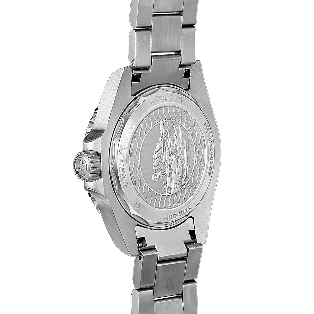 SEATURTLE.OCEAN(TITANIUM) - Automatic Titanium Diver Watch | Titanium Gray/Ti-bracelet