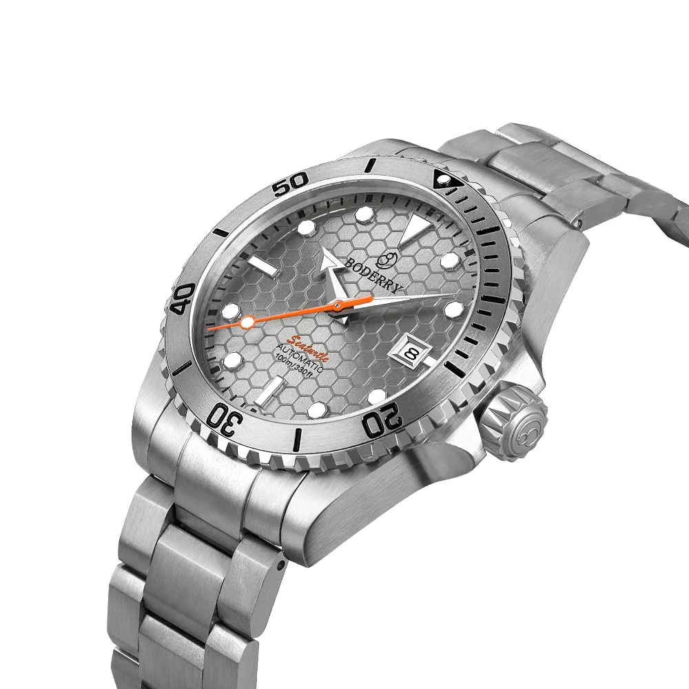 SEATURTLE.OCEAN(TITANIUM) - Automatic Titanium Diver Watch | Titanium Gray/Ti-bracelet