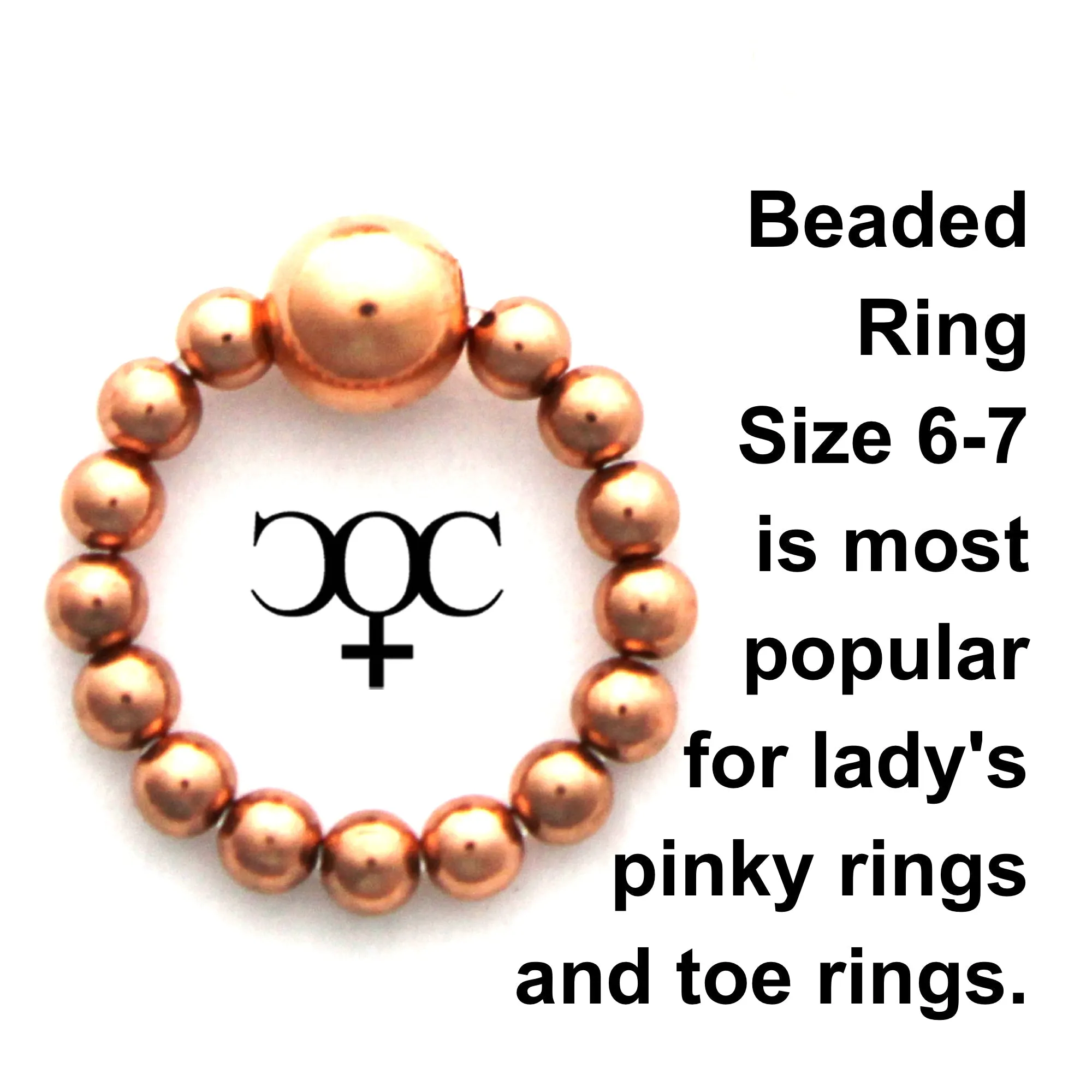 Set Of 2 Beaded Copper Rings Smooth And Fluted Copper Stacking Ring Set Copper Finger Toe Ring Set