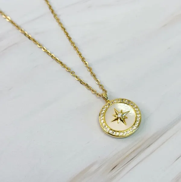 Shine Compass Open Locket Pendant Necklace