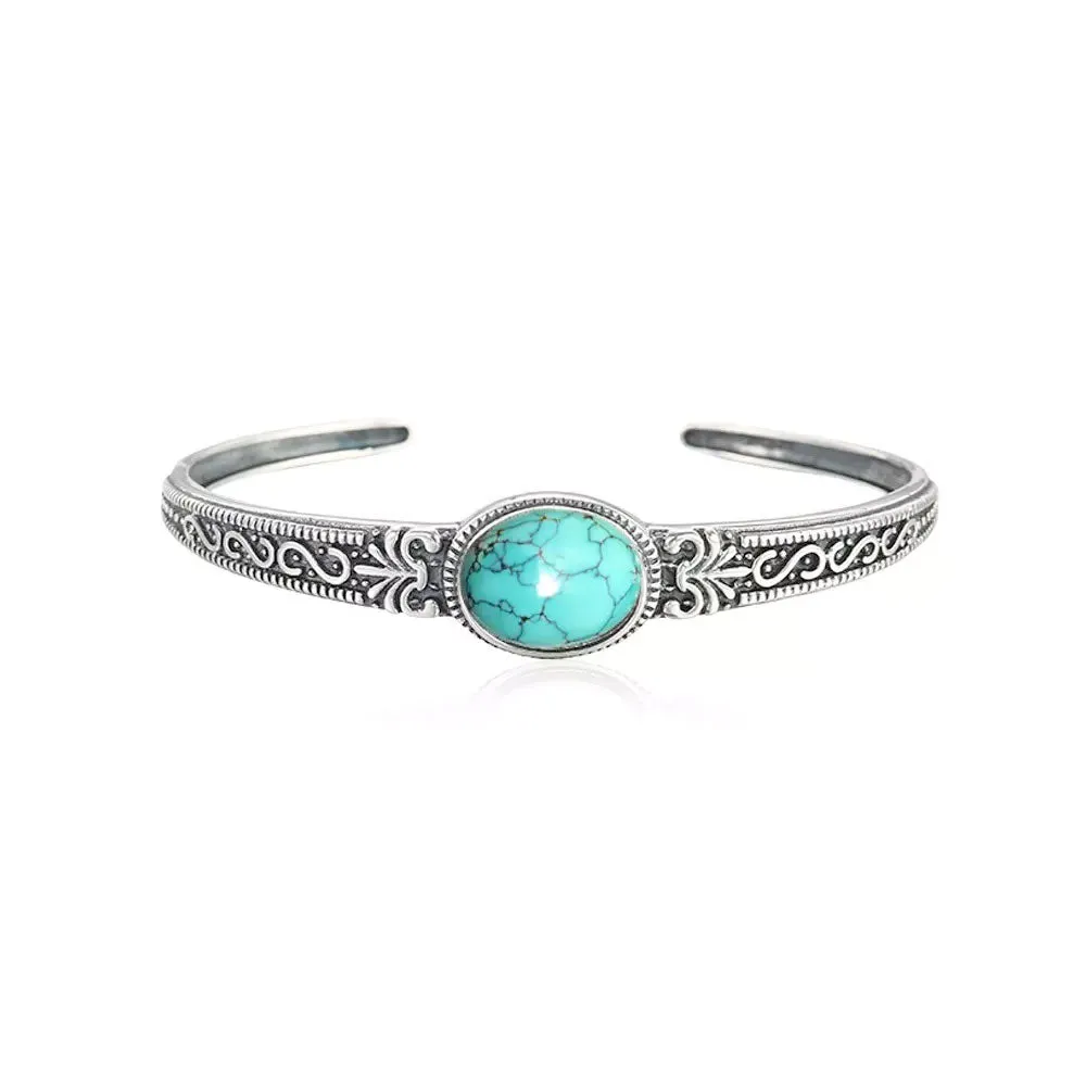 Silver and Turquoise Bracelet