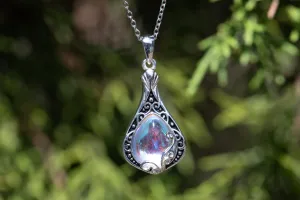 Silver Moonstone Keepsake Urn Necklace