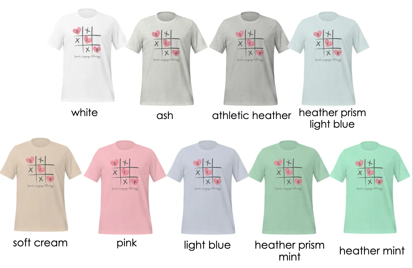 SLP Tic Tac Toe Tee