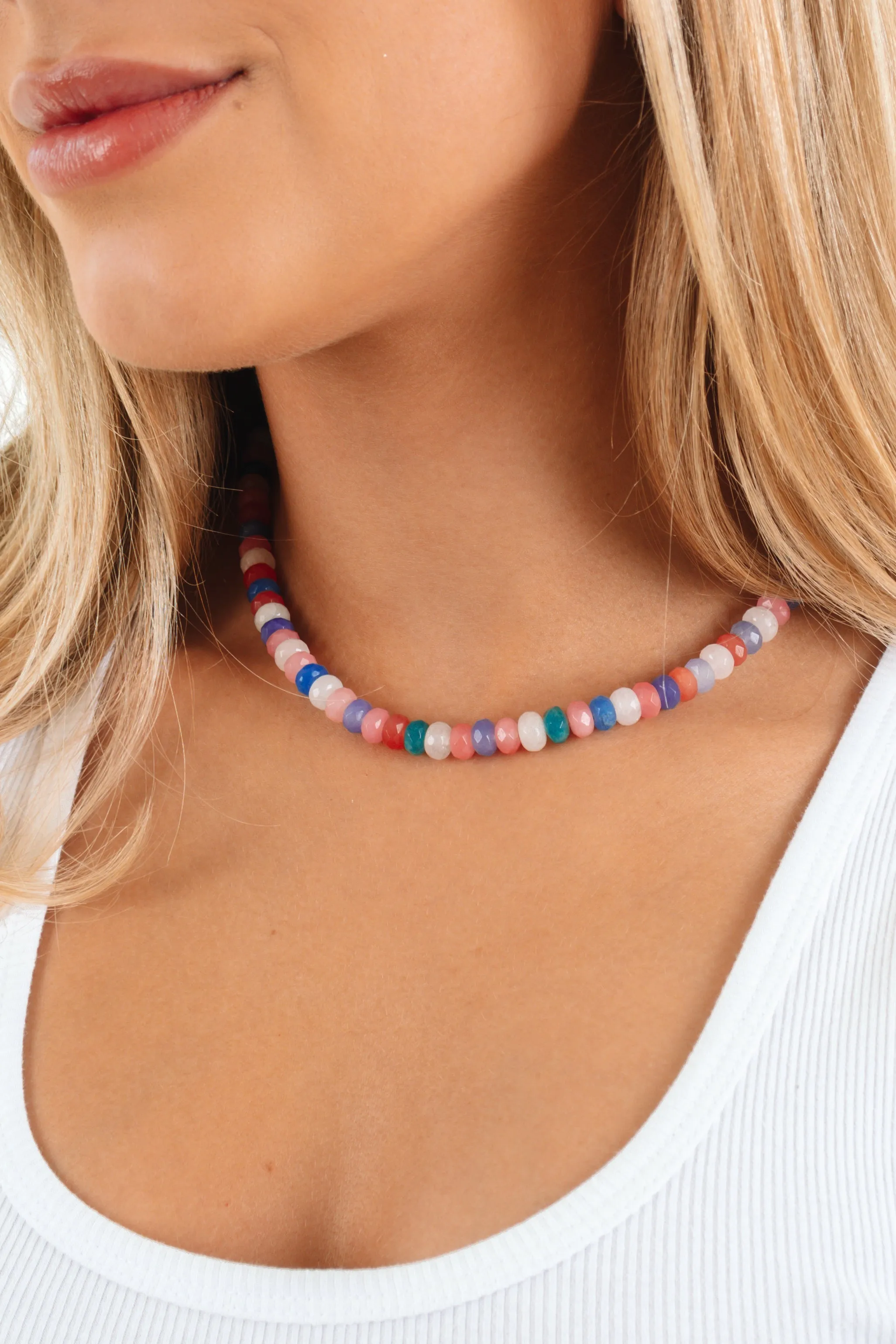 Spring Is Calling Necklace - Multi Coral