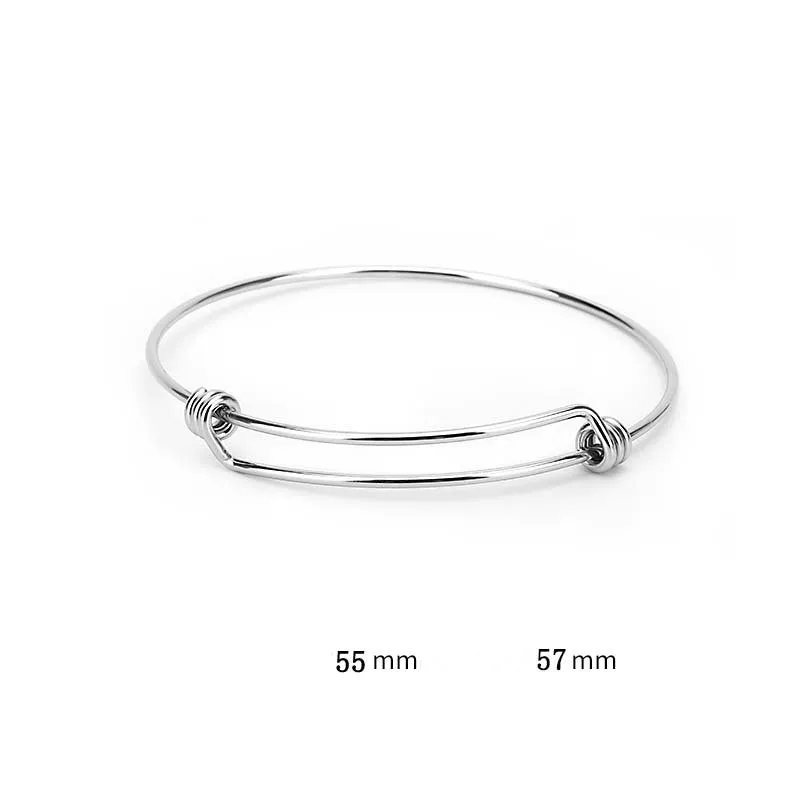 Stainless Steel Push-Pull Coil Bracelet