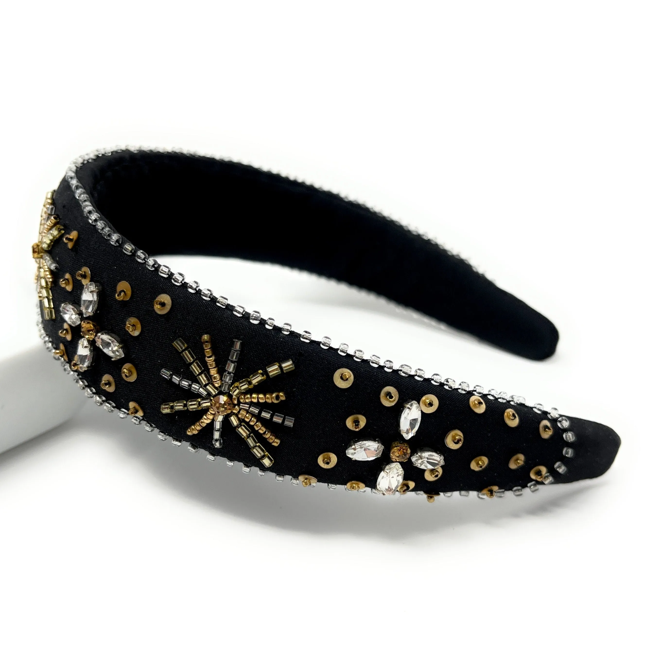 Starlight Hand Beaded Headband