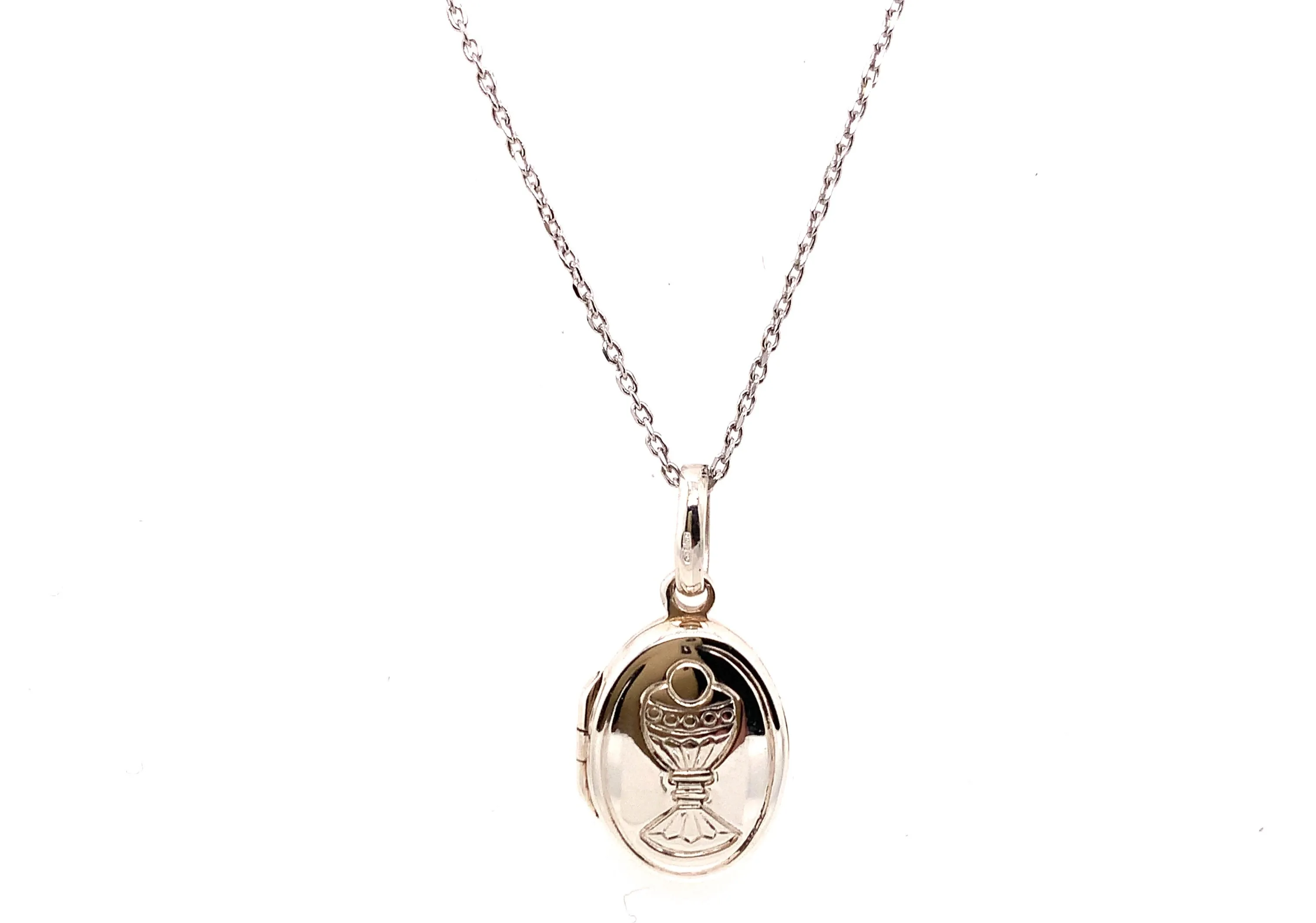 Sterling Silver Communion Kids Locket