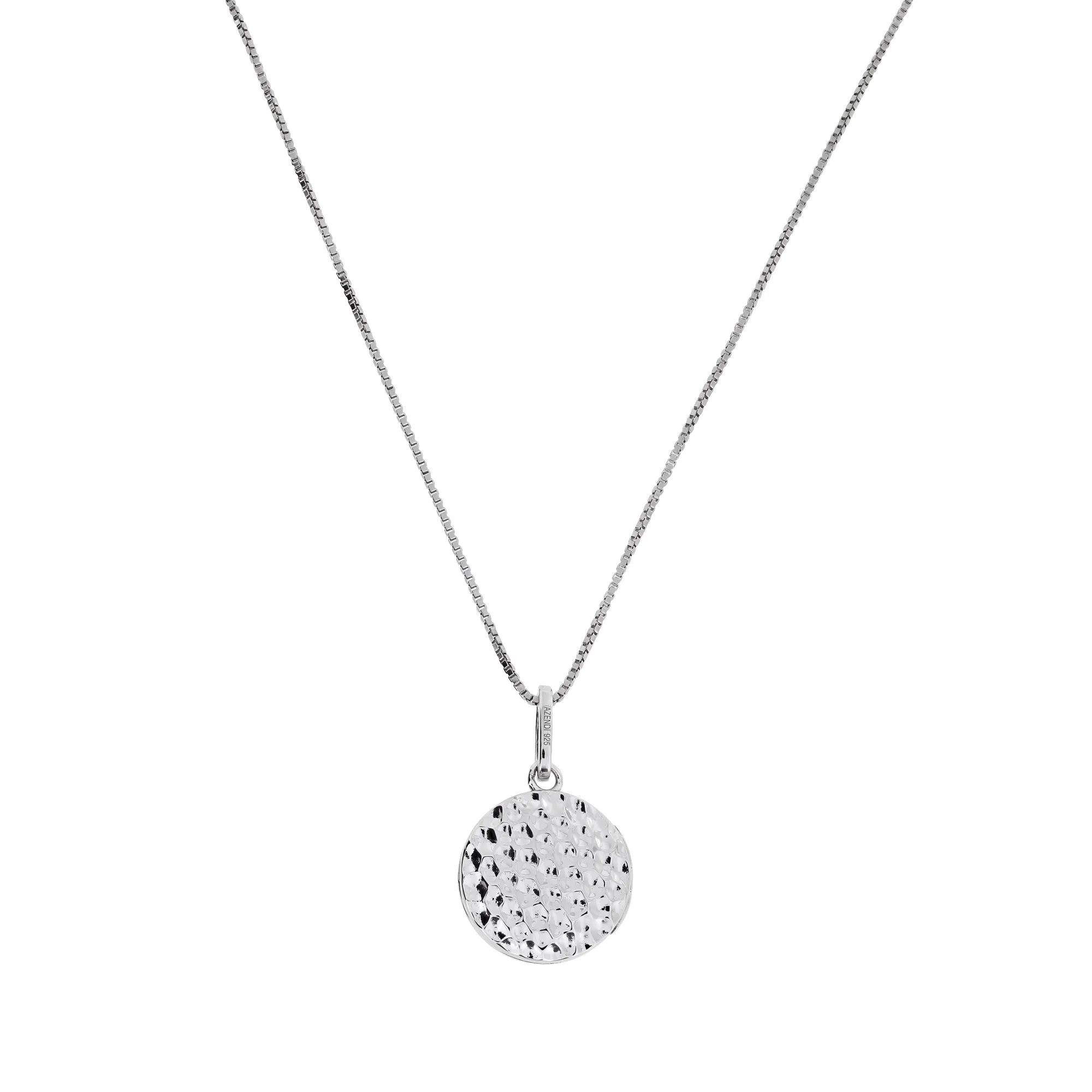 Sterling Silver Honeycomb Elements Locket Pendant