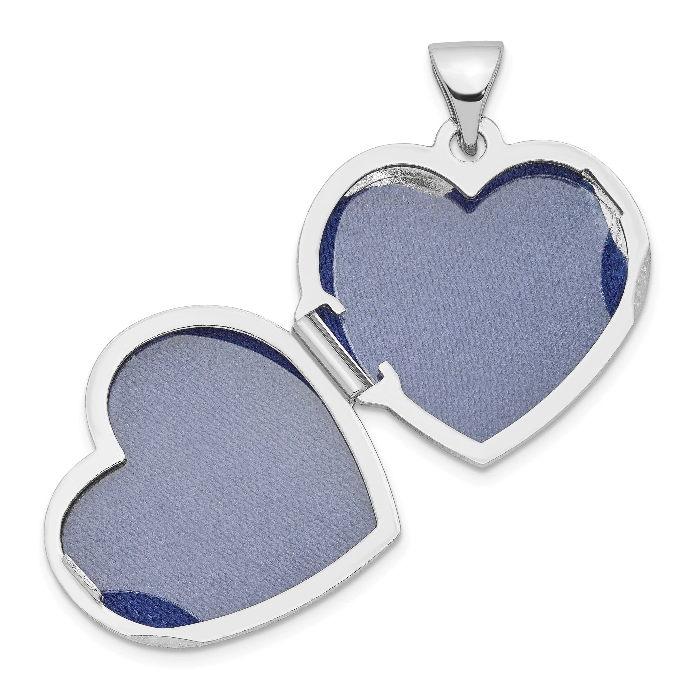 Sterling Silver Plain 18MM Heart Locket