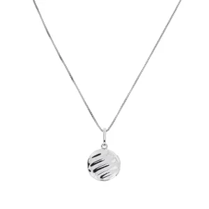 Sterling Silver Polished Twist Elements Locket Pendant